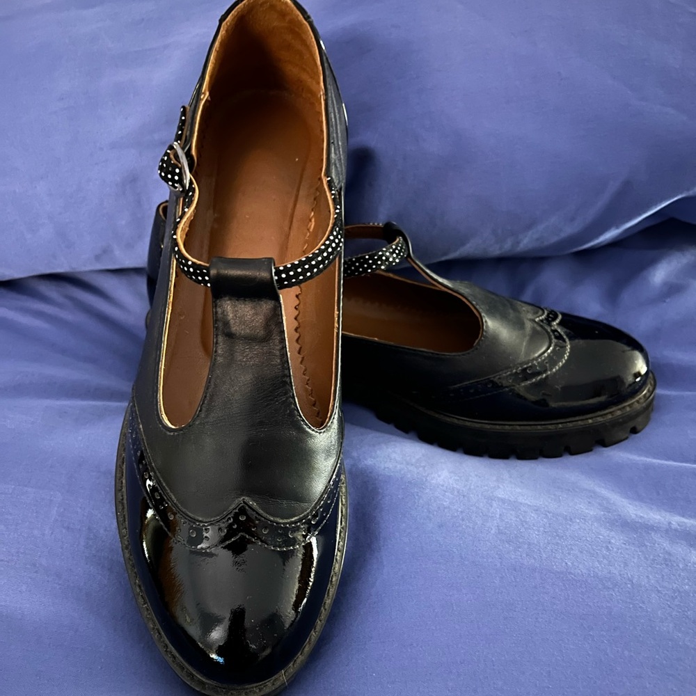 Julia Bo Chunky T-Strap Wingtips